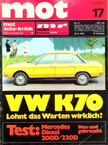MOT 17/1970