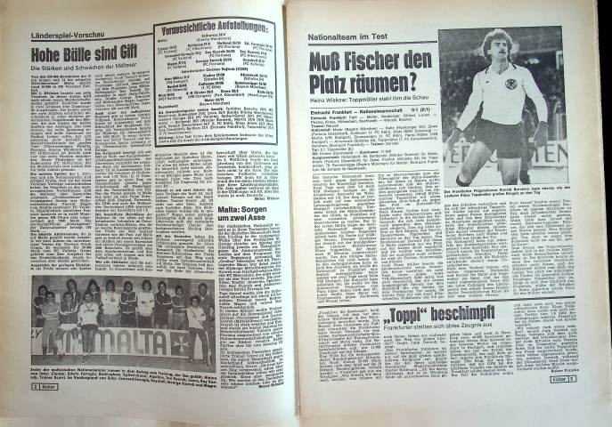 Inhaltsverzeichnis Kicker 17/1979