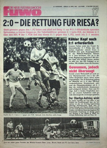 Fuwo Fussballwoche 17/1980