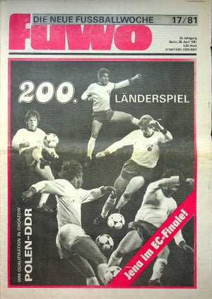 Fuwo Fussballwoche 17/1981