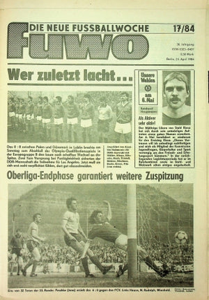 Fuwo Fussballwoche 17/1984