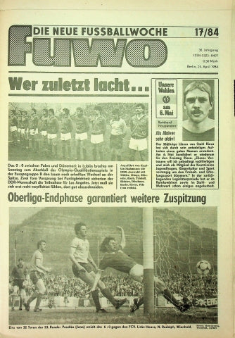 Fuwo Fussballwoche 17/1984