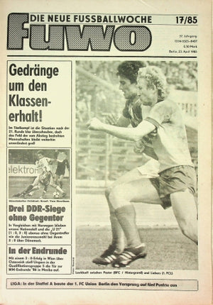Fuwo Fussballwoche 17/1985