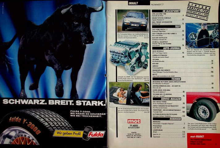Inhaltsverzeichnis MOT 17/1987