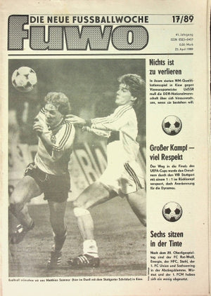 Fuwo Fussballwoche 17/1989
