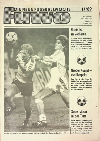 Fuwo Fussballwoche 17/1989