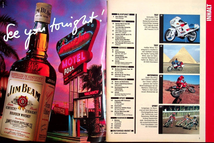 Inhaltsverzeichnis Motorrad 17/1989
