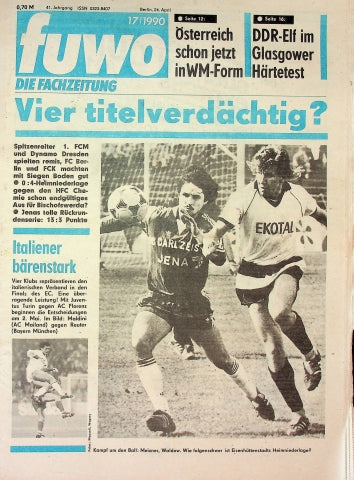 Fuwo Fussballwoche 17/1990