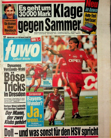 Fuwo Fussballwoche 17/1991