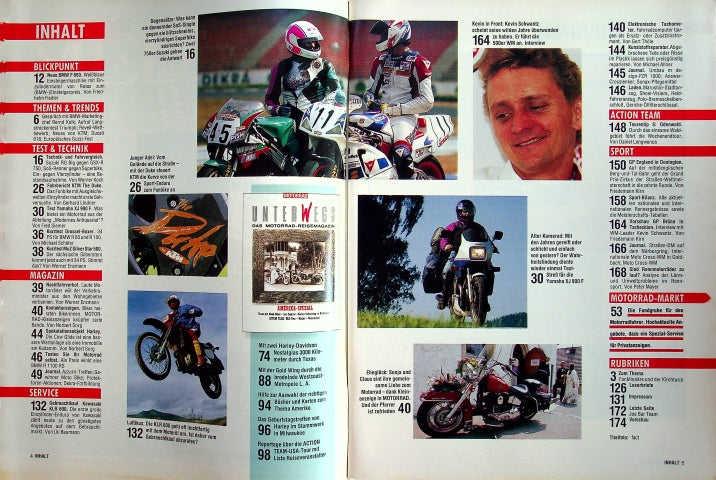 Inhaltsverzeichnis Motorrad 17/1993