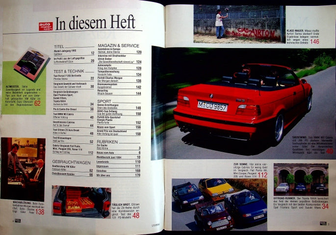 Inhaltsverzeichnis Auto Motor und Sport 17/1994