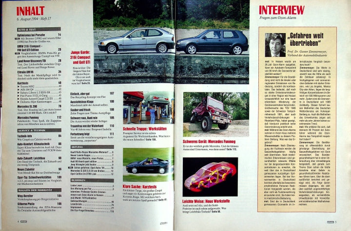 Inhaltsverzeichnis MOT 17/1994