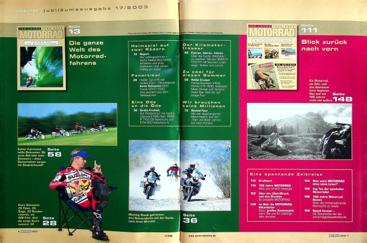 Inhaltsverzeichnis Motorrad 17/2003
