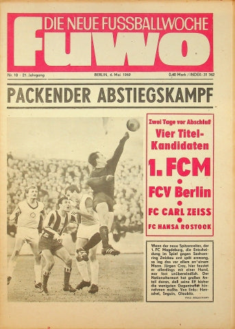 Fuwo Fussballwoche 18/1969