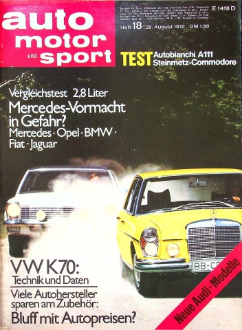 Auto Motor und Sport 18/1970