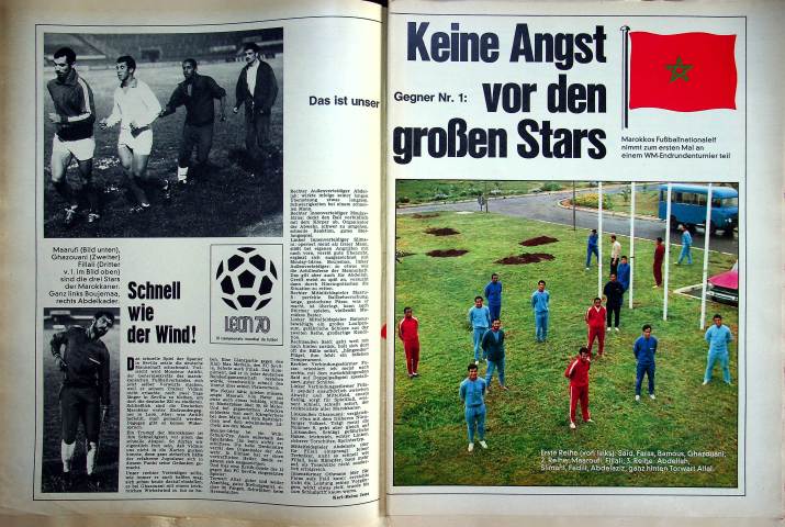 Inhaltsverzeichnis Kicker 18/1970