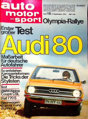 Auto Motor und Sport 18/1972