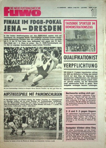 Fuwo Fussballwoche 18/1972