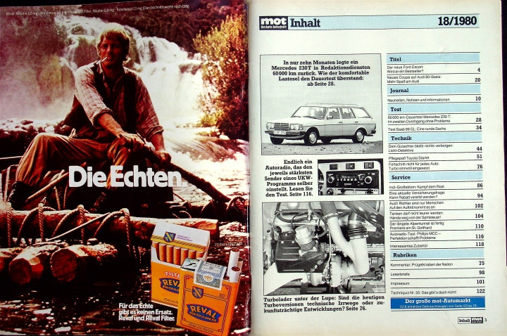 Inhaltsverzeichnis MOT 18/1980