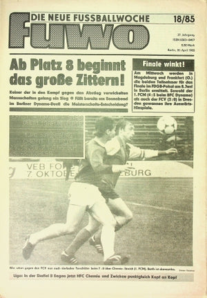 Fuwo Fussballwoche 18/1985