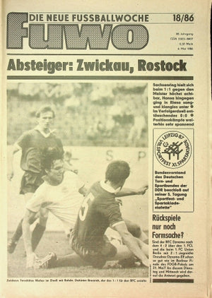 Fuwo Fussballwoche 18/1986
