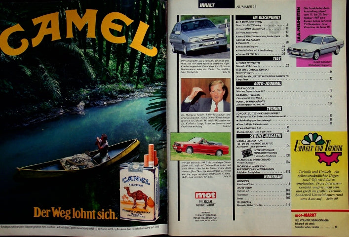 Inhaltsverzeichnis MOT 18/1987