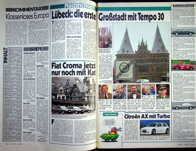 Inhaltsverzeichnis Auto Bild 18/1987