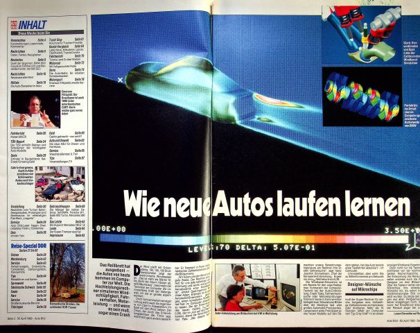 Inhaltsverzeichnis Auto Bild 18/1990