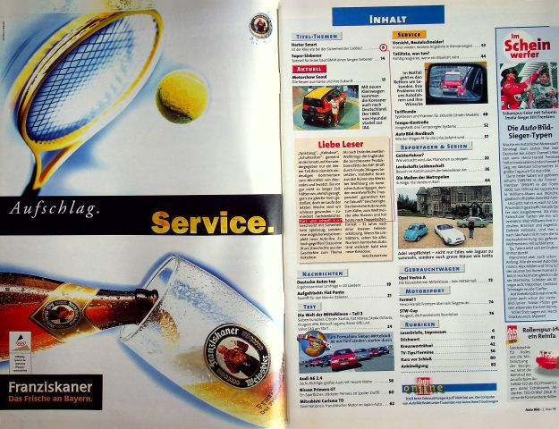 Inhaltsverzeichnis Auto Bild 18/1997