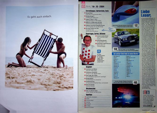 Inhaltsverzeichnis Auto Bild 18/2004
