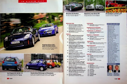 Inhaltsverzeichnis Auto Motor und Sport 18/2007