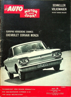 Auto Motor und Sport 19/1961