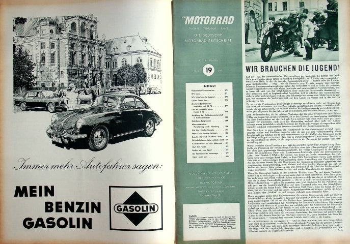 Inhaltsverzeichnis Motorrad 19/1965