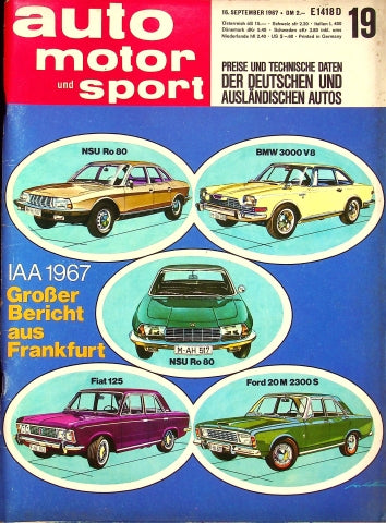 Auto Motor und Sport 19/1967