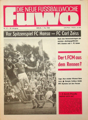 Fuwo Fussballwoche 19/1968