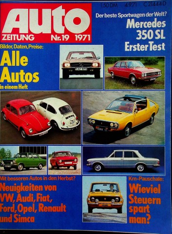 Autozeitung 19/1971
