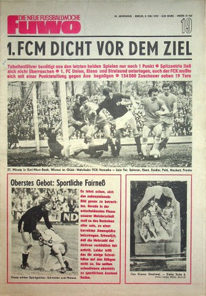 Fuwo Fussballwoche 19/1972