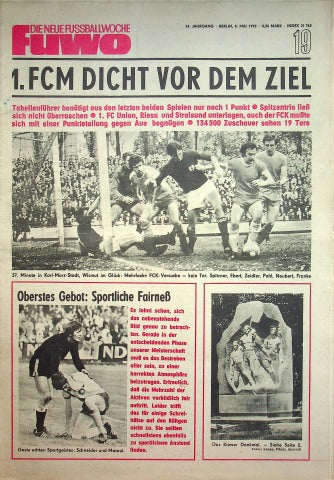 Fuwo Fussballwoche 19/1972