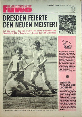 Fuwo Fussballwoche 19/1976