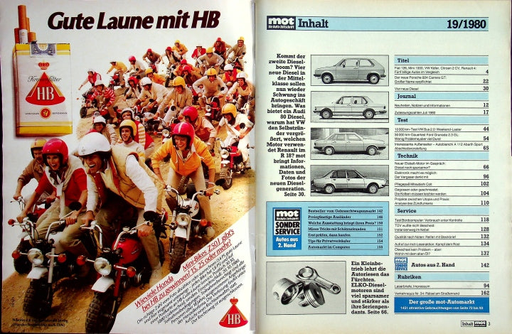 Inhaltsverzeichnis MOT 19/1980