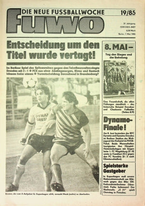 Fuwo Fussballwoche 19/1985
