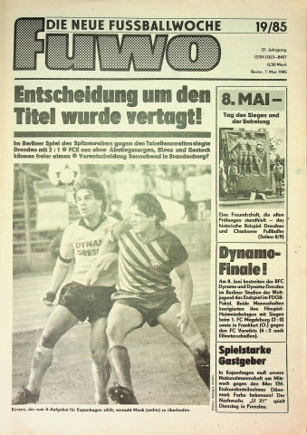Fuwo Fussballwoche 19/1985