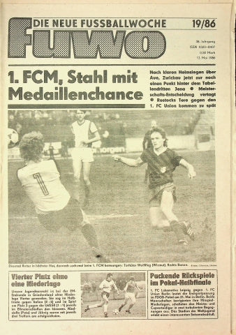 Fuwo Fussballwoche 19/1986