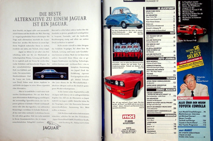 Inhaltsverzeichnis MOT 19/1987