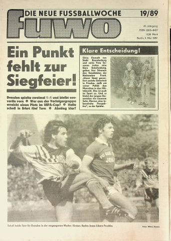 Fuwo Fussballwoche 19/1989