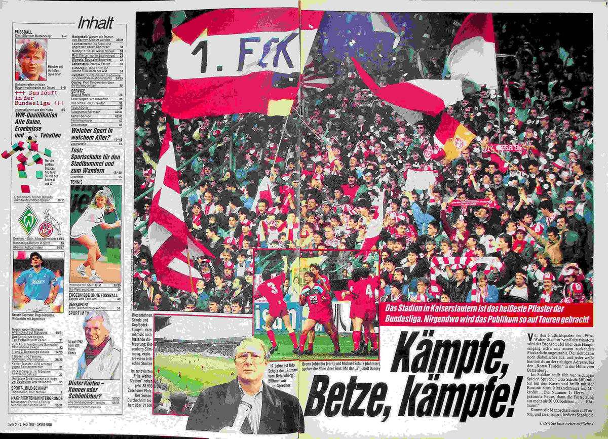 Inhaltsverzeichnis Sport Bild 19/1989