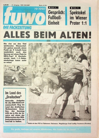 Fuwo Fussballwoche 19/1990