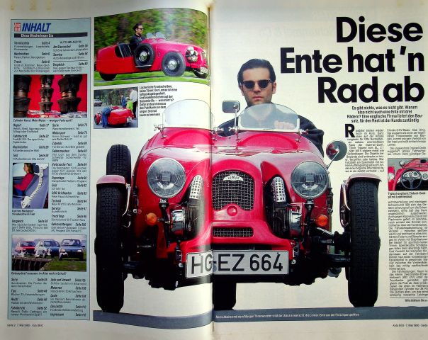 Inhaltsverzeichnis Auto Bild 19/1990