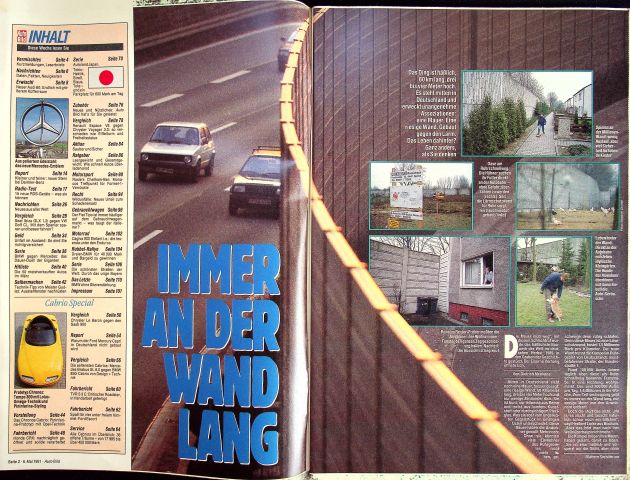 Inhaltsverzeichnis Auto Bild 19/1991