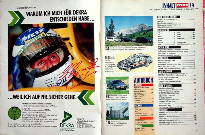 Inhaltsverzeichnis MOT 19/1993